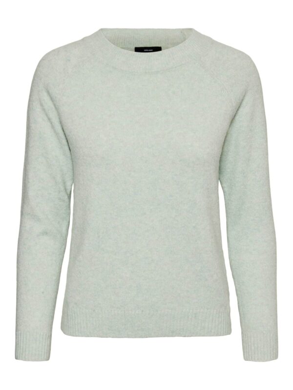 VMDOFFY LS O-NECK BLOUSE JADEITE
