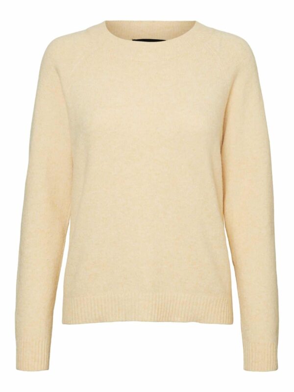 VMDOFFY LS O-NECK BLOUSE  CORNSILK