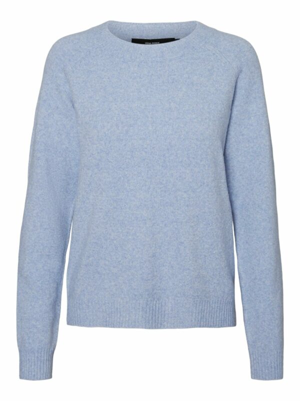VMDOFFY LS O-NECK BLOUSE  BLUE FOG