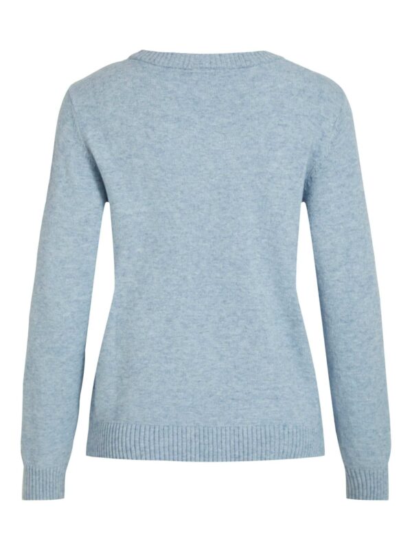 VIRIL O-NECK L/S KNIT TOP  LYSBLÅ - Image 2