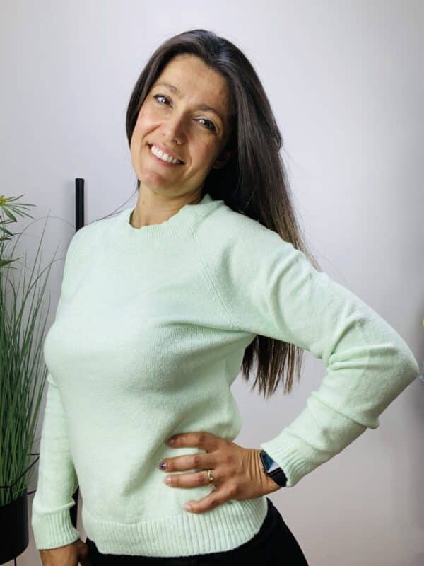 VMDOFFY LS O-NECK BLOUSE  SPRUCESTONE - Image 2