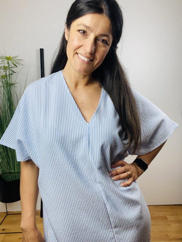 ONLBAILEY 3/4 OVERSIZED DRESS LYSEBLÅ - Image 5