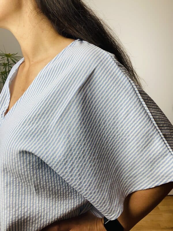 ONLBAILEY 3/4 OVERSIZED DRESS LYSEBLÅ - Image 6
