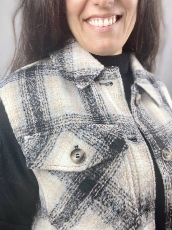 VMLUNA 3/4 WAISTCOAT  SORT - Image 4