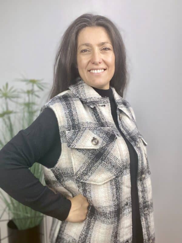 VMLUNA 3/4 WAISTCOAT  SORT - Image 3