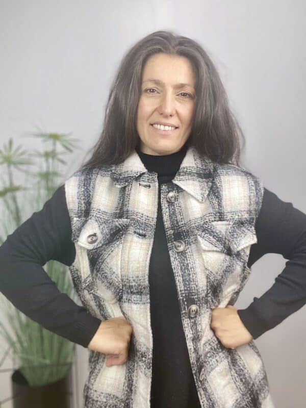 VMLUNA 3/4 WAISTCOAT  SORT - Image 2