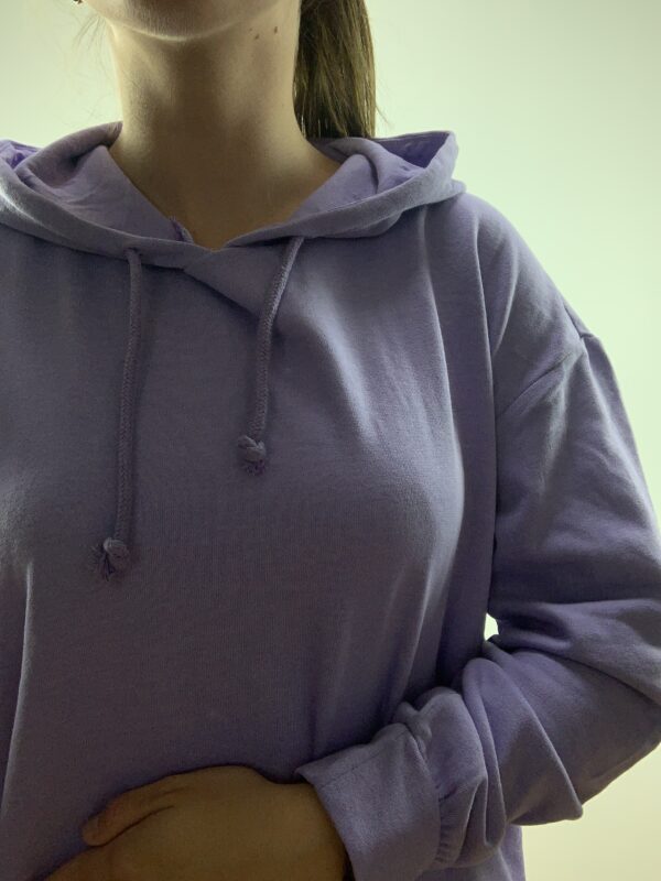 VIRUSTIE SWEAT HOODIE TOP LILLA - Image 3