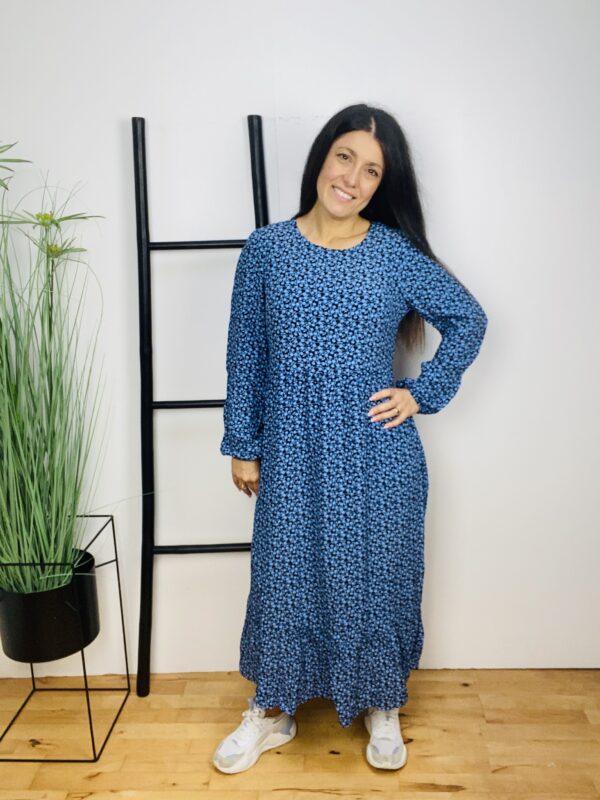 ONLAMALIE L/S MIDI DRESS BLÅ - Image 2