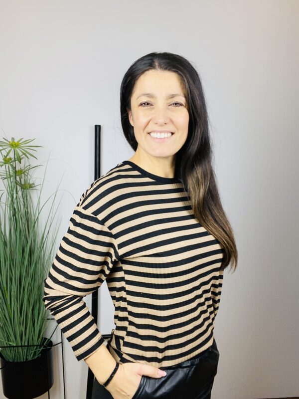 VISTRIPO L/S TOP TIGERS EYE