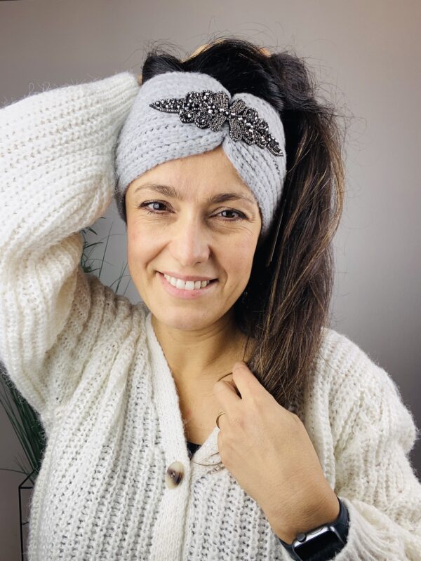 PCEMILIA HEADBAND LYSEGRÅ
