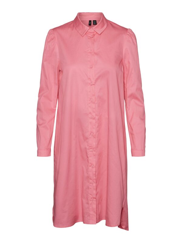 VMSHAY L/S LONG SHIRT DRESS AZALEA PINK - Image 2