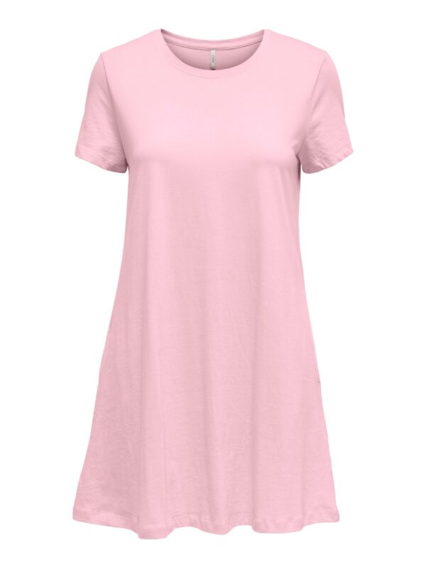 ONLMAY S/S POCKET DRESS BOX PARFAIT PINK - Image 3