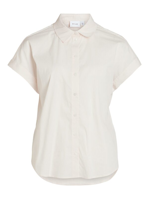 VILULANA S/S SHIRT CLOUD DANCER/APRICOT - Image 2