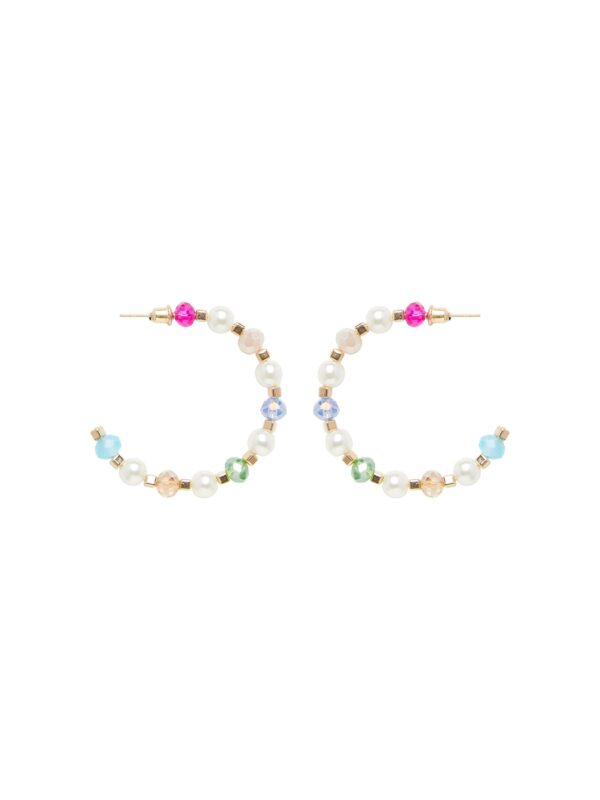 PCMUTTE HOOP EARRINGS D2D GOLD