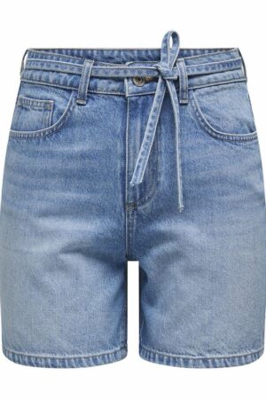 ONLGIANNA BELTED SHORTS AZG MEDIUM BLUE DENIM