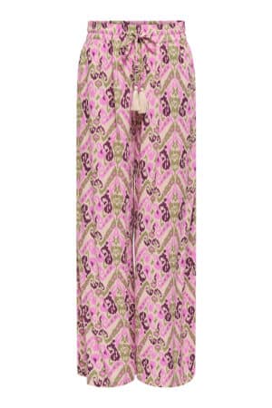 JDYBREE LIFE MW WIDE PANT WVN CEMENT/ROSEBLOOM
