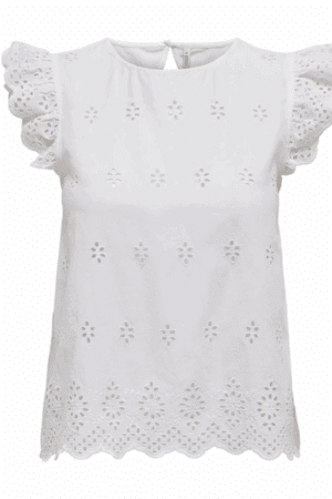 ONLLOU LIFE EMB S/S OPEN BACK  HVID