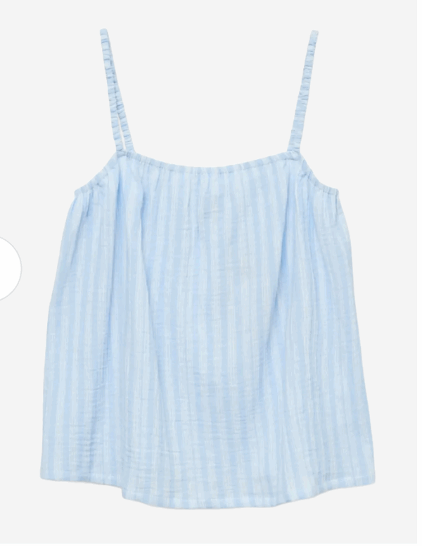 VMNANNA SINGLET TOP WVN  AIRY BLUE