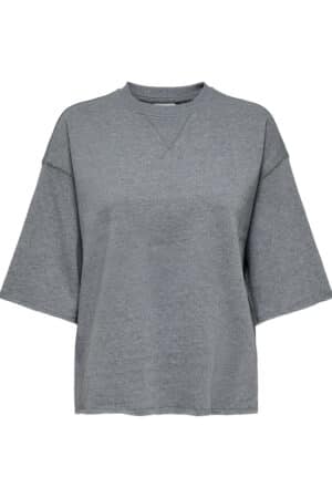 JDYVIOLA S/S O NECK SWEAT JRS MEDIUM GREY MELANGE