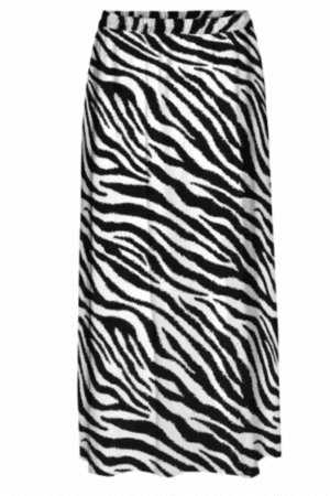 VMEASY JOY MAXI SLIT SKIRT WVN ZEBRA
