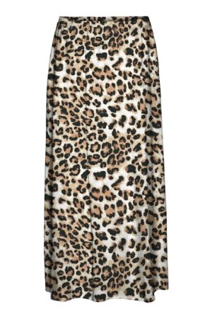 VMEASY JOY MAXI SLIT SKIRT WVN LEO
