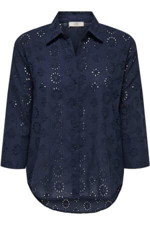JDYTALLIE 3/4 LONG SHIRT BLACK IRIS