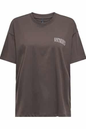 ONLVIVVI LIFE S/S LOVELY TOP  BRUN