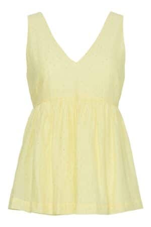 PCFALINA SL V-NECK TOP GUL