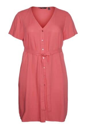 VMCMYMILO SS V-NECK DRESS DUBERRY
