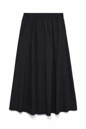 VMCHARLOTTE MW LONG SKIRT  SORT