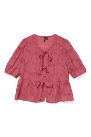 VMGABI 2/4 FLORAL BOW TOP  HOLLY BERRY