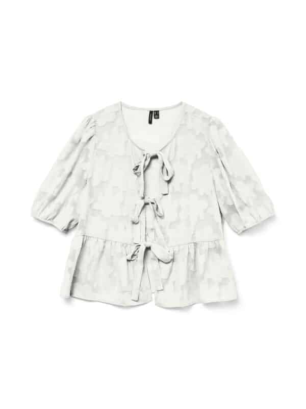 VMGABI 2/4 FLORAL BOW TOP  SNOW WHITE