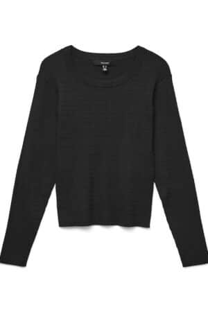 VMSILJE LS O-NECK CABLE PULLOV BLACK