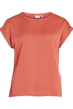 VIELLETTE S/S SATIN TOP DUBERRY