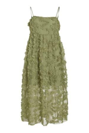 VILEONORA SQU - NECK S/L MIDI  SAGE
