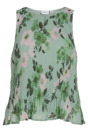 VIVILDA S/L O-NECK TOP ROSE FLOWER