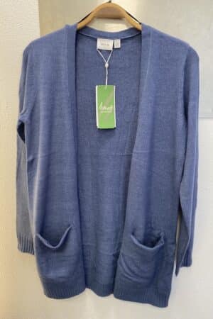 VIRIL OPEN L/S KNIT CARDIGAN VINTAGE INDIGO