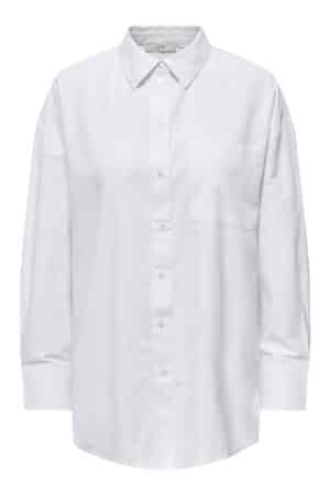 JDYALEX L/S OVERSIZE SHIRT HVID
