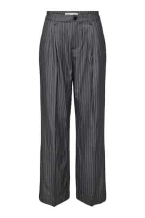 JDYGRACE RIVER HW WIDE PANT DARK GREY MELANGE