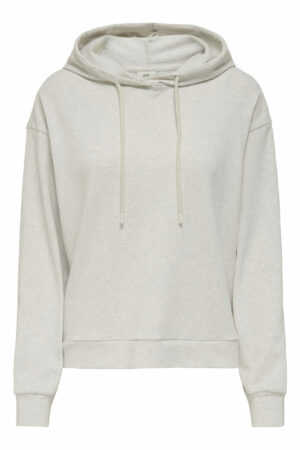 JDYAMALFI LIFE L/S HOOD SWEAT  OATMEAL