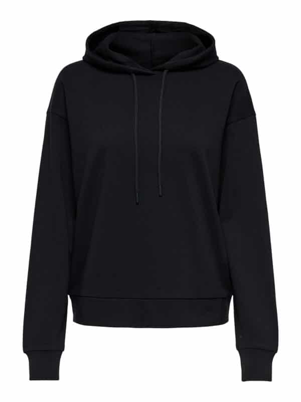 JDYAMALFI LIFE L/S HOOD SWEAT  BLACK