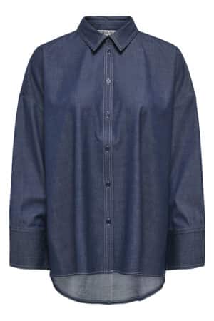 ONLJINA L/S STITCH SHIRT CC PN MØRKEBLÅ
