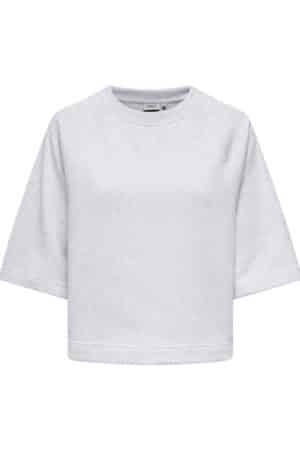 ONLDASIE 2/4 O-NECK RAGLAN UB  LIGHT GRAY MELANGE