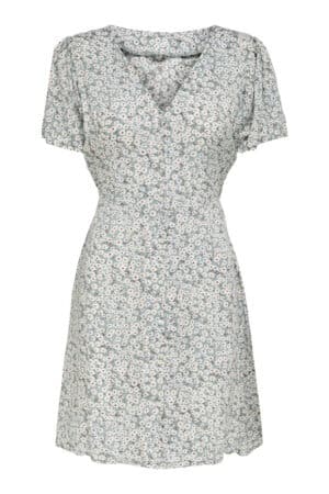 ONLEVIDA S/S SHORT DRESS GRAY MIST