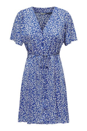 ONLEVIDA S/S SHORT DRESS NEBULAS BLUE/HANNA FLOW