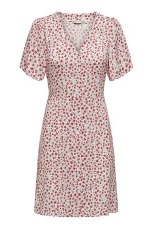 ONLEVIDA S/S SHORT DRESS RØD