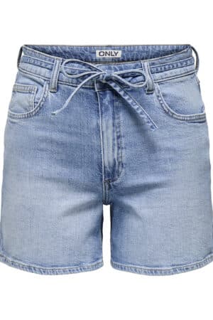 ONLGIANNA BELTED SHORTS AZG LIGHT BLUE DENIM
