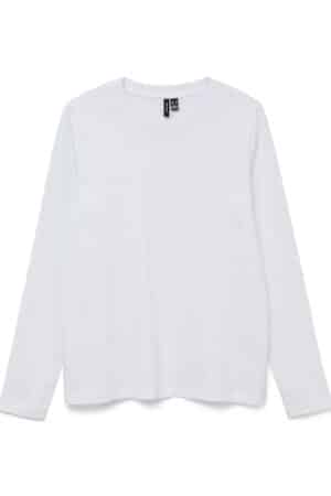 VMPAULINA LS T-SHIRT JRS NOOS HVID