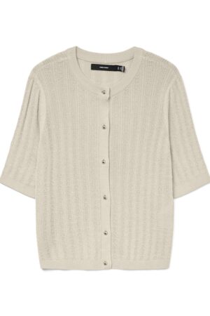 VMNEWLEX STITCH 2/4 O-NECK CAR HVID
