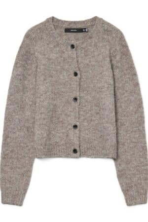 VMNOVAH L/S O-NECK BUTTON CARD BROWN LENTIL